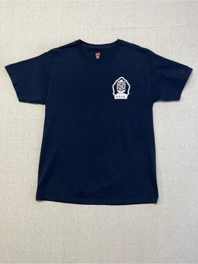 SFFD 150 Years Graphic T Shirt Navy Blue Hanes Tee Size Medium
